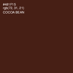 #481F15 - Cocoa Bean Color Image