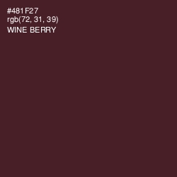 #481F27 - Wine Berry Color Image