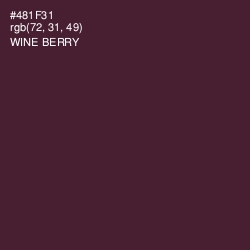 #481F31 - Wine Berry Color Image