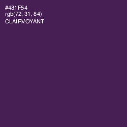 #481F54 - Clairvoyant Color Image