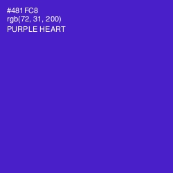 #481FC8 - Purple Heart Color Image