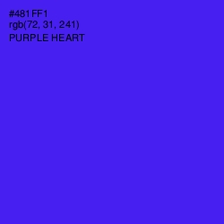 #481FF1 - Purple Heart Color Image