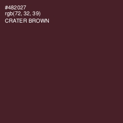 #482027 - Crater Brown Color Image