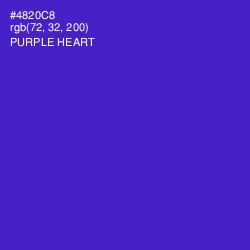 #4820C8 - Purple Heart Color Image