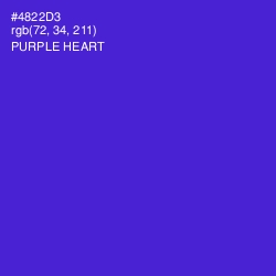 #4822D3 - Purple Heart Color Image