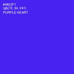 #4822F1 - Purple Heart Color Image