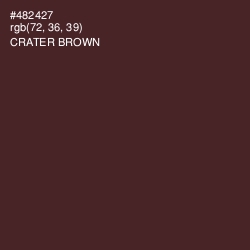 #482427 - Crater Brown Color Image