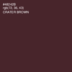 #48242B - Crater Brown Color Image