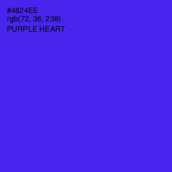 #4824EE - Purple Heart Color Image