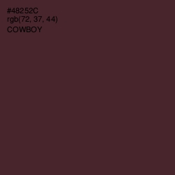 #48252C - Cowboy Color Image