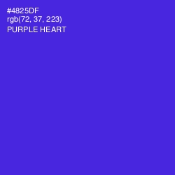 #4825DF - Purple Heart Color Image