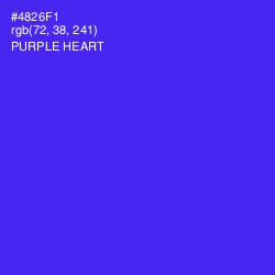 #4826F1 - Purple Heart Color Image