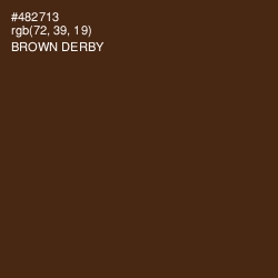 #482713 - Brown Derby Color Image