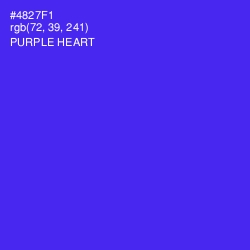 #4827F1 - Purple Heart Color Image