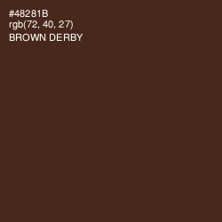 #48281B - Brown Derby Color Image
