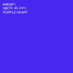 #4828F1 - Purple Heart Color Image