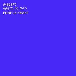 #4828F7 - Purple Heart Color Image