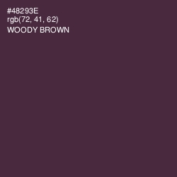 #48293E - Woody Brown Color Image