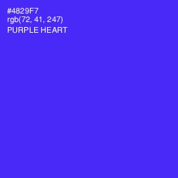 #4829F7 - Purple Heart Color Image