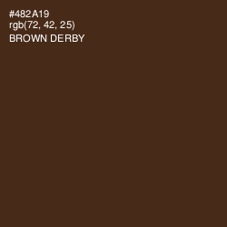 #482A19 - Brown Derby Color Image