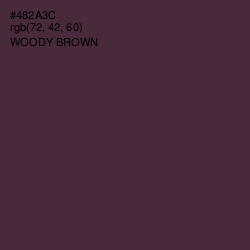 #482A3C - Woody Brown Color Image