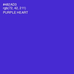 #482AD3 - Purple Heart Color Image
