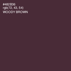 #482B36 - Woody Brown Color Image