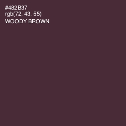 #482B37 - Woody Brown Color Image