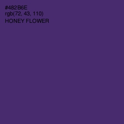 #482B6E - Honey Flower Color Image