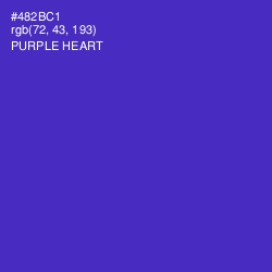 #482BC1 - Purple Heart Color Image