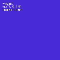 #482BD7 - Purple Heart Color Image