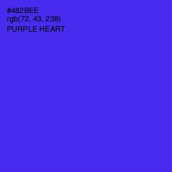 #482BEE - Purple Heart Color Image