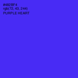 #482BF4 - Purple Heart Color Image