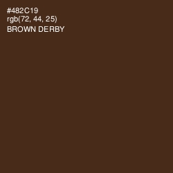#482C19 - Brown Derby Color Image