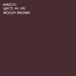 #482C31 - Woody Brown Color Image