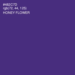 #482C7D - Honey Flower Color Image