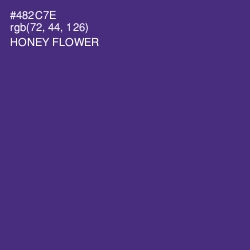 #482C7E - Honey Flower Color Image