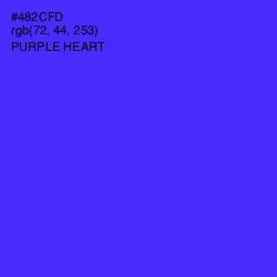 #482CFD - Purple Heart Color Image