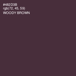 #482D3B - Woody Brown Color Image