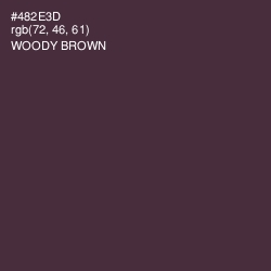 #482E3D - Woody Brown Color Image