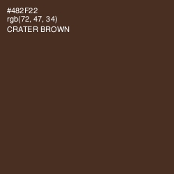 #482F22 - Crater Brown Color Image