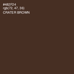 #482F24 - Crater Brown Color Image