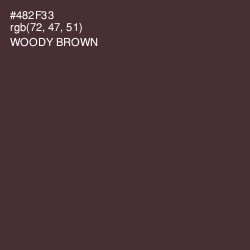 #482F33 - Woody Brown Color Image