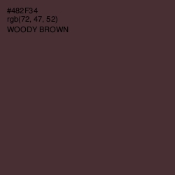 #482F34 - Woody Brown Color Image