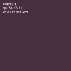 #482F3D - Woody Brown Color Image