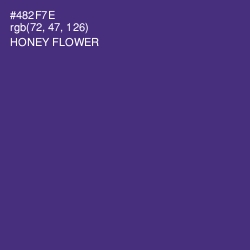 #482F7E - Honey Flower Color Image