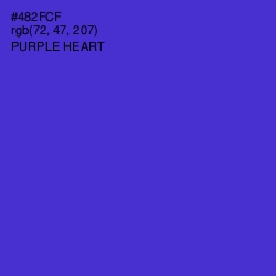 #482FCF - Purple Heart Color Image