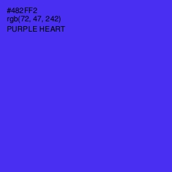 #482FF2 - Purple Heart Color Image