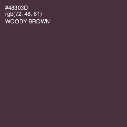 #48303D - Woody Brown Color Image