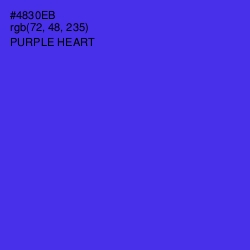 #4830EB - Purple Heart Color Image